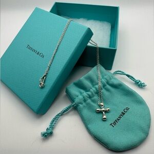 Tiffany & Co. Silver Cross Pendant Necklace